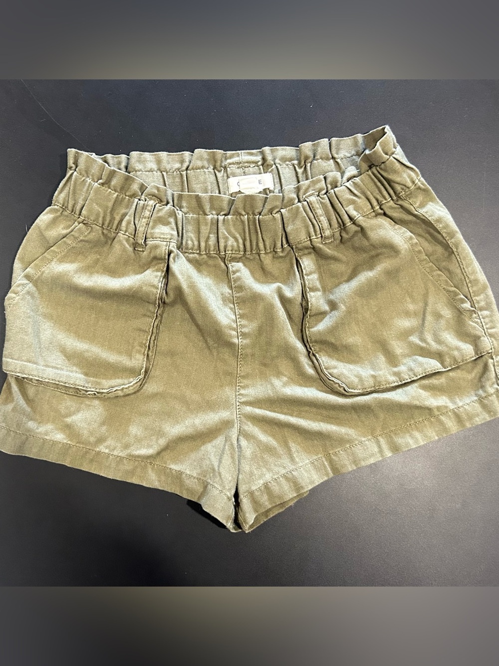 Garage Olive Green Shorts
